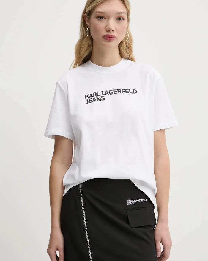 Karl Lagerfeld Jeans kadın pamuklu tişört