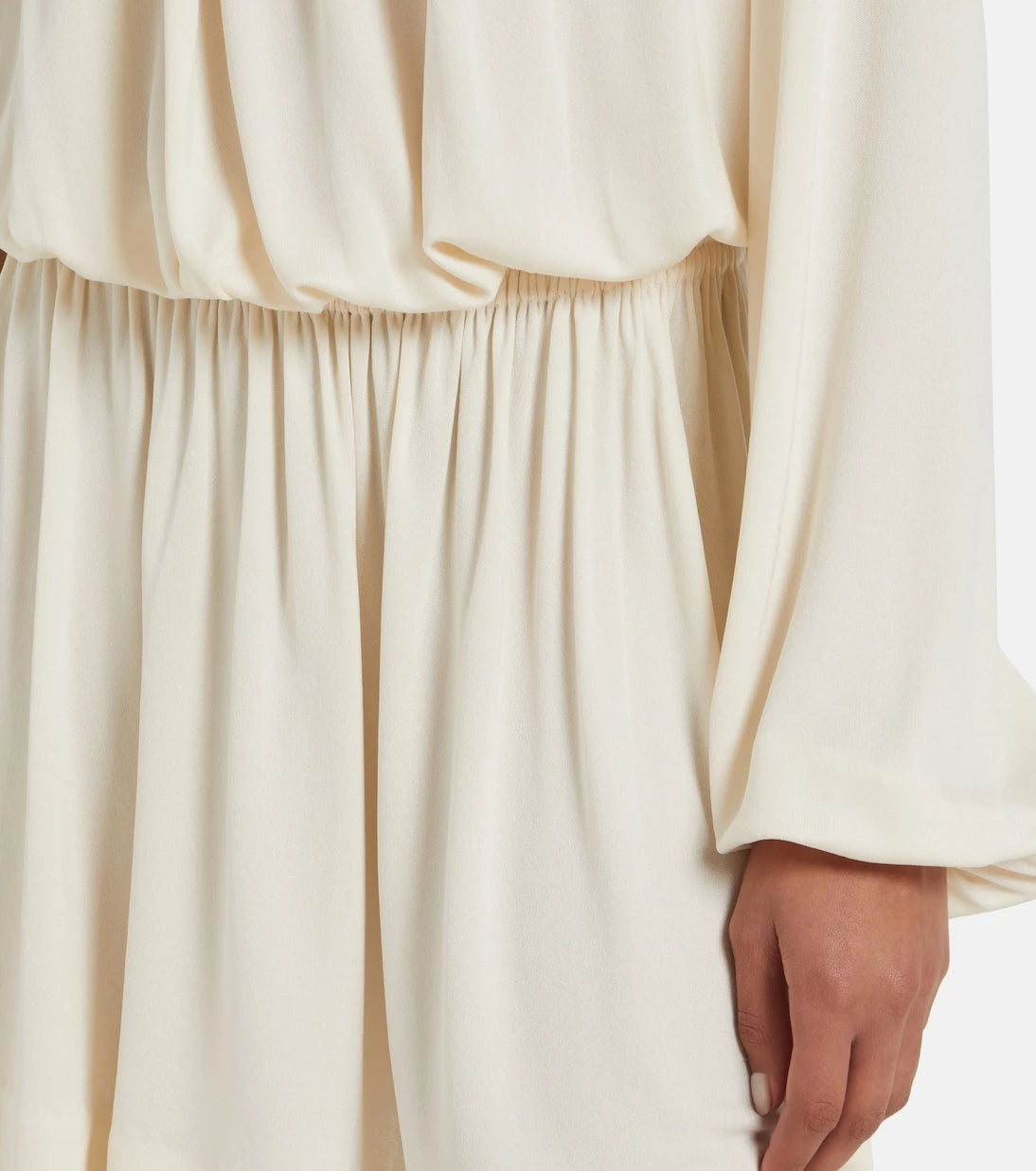 Saint Laurent - Ruffled jersey minidress