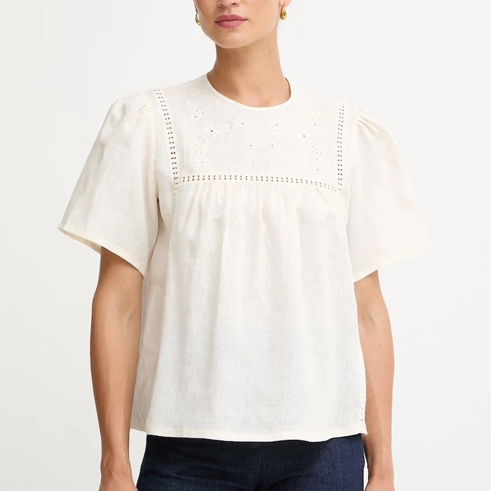 Weekend Max Mara блуза дамска от лен BACINO