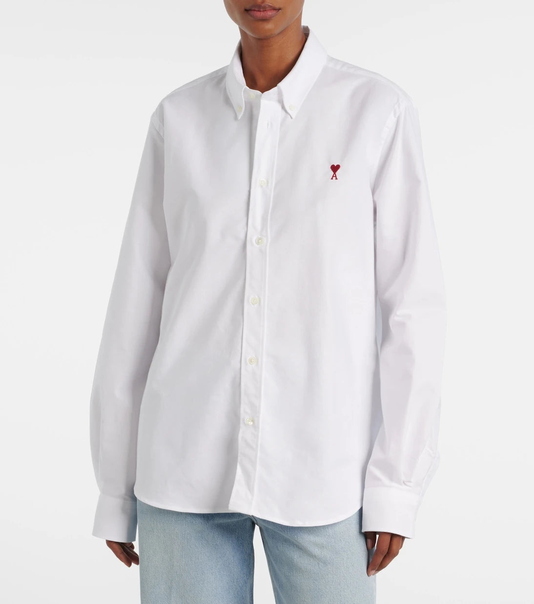 Ami Paris - Ami De Cœur cotton poplin shirt