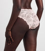 Skims Pink Stretch-Lace Briefs