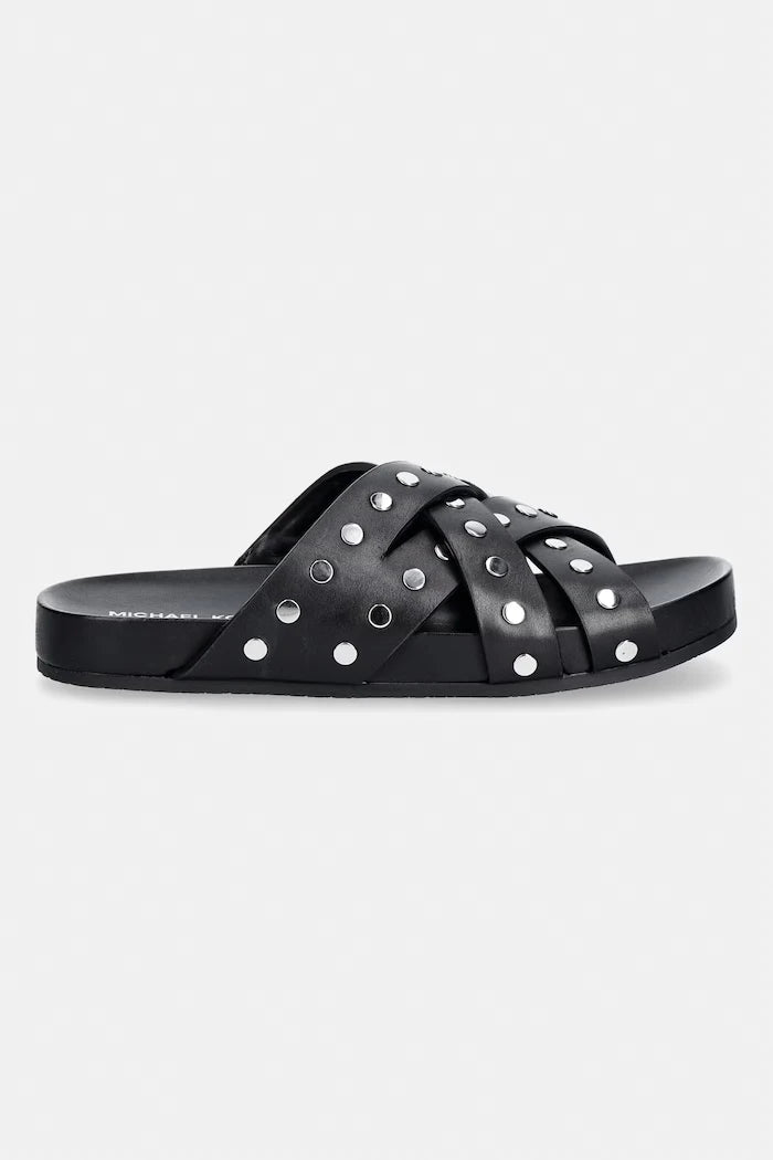 MICHAEL Michael Kors чехли дамски от кожа Irene Flat Sandal