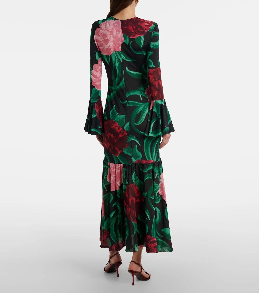La DoubleJ - Alba floral jersey midi dress