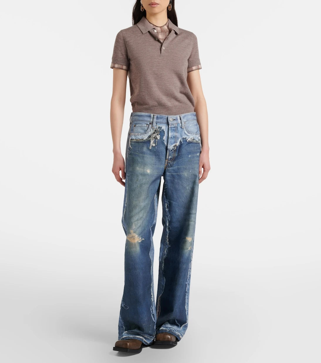 Acne Studios - جينز واسع الساق بتصميم ترومبلوي 1981