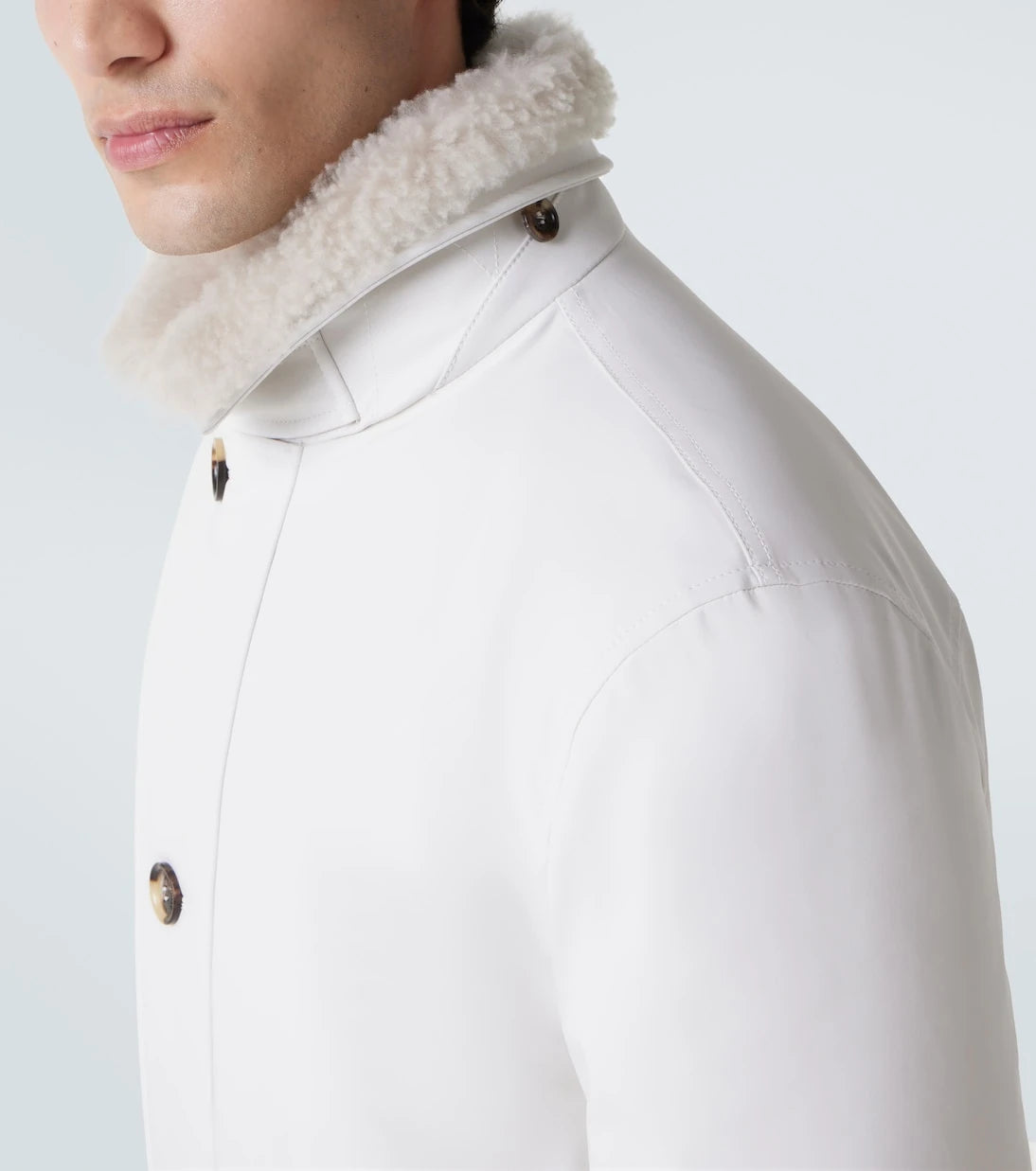 Brunello Cucinelli - Shearling-lined jacket