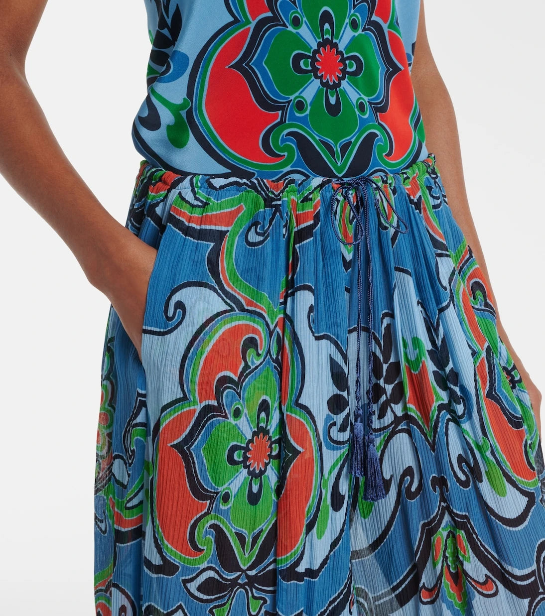 Etro - Printed wide-leg pants