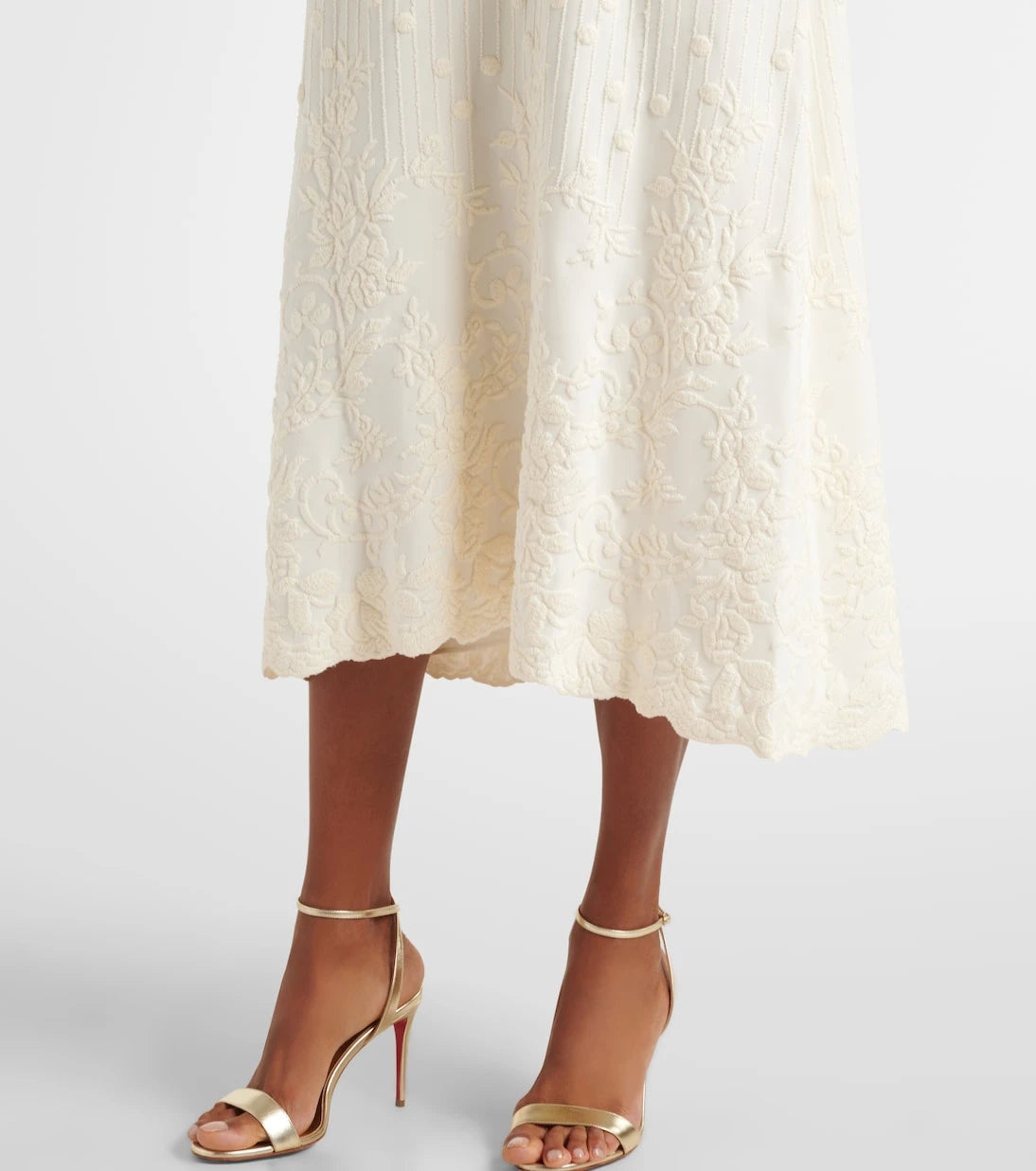 Elie Saab - Embroidered cady midi dress