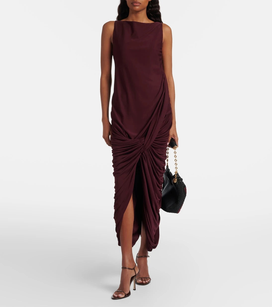 Christen - Double Strap 95 leather sandals