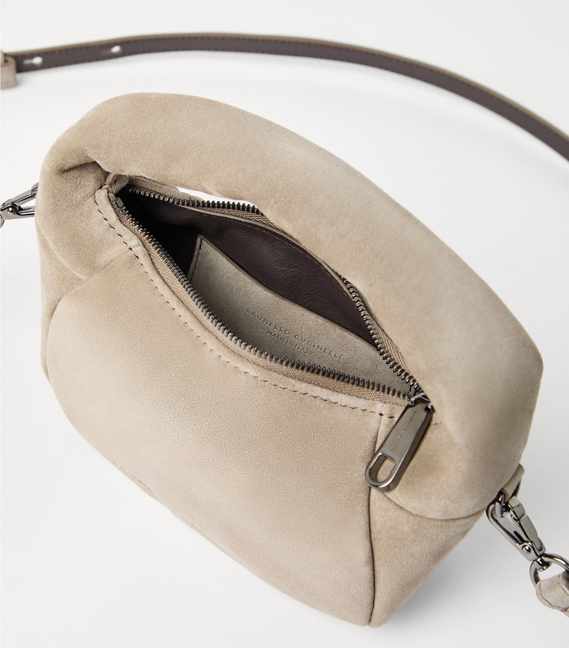 Mini Suede BC Duo Shoulder Bag