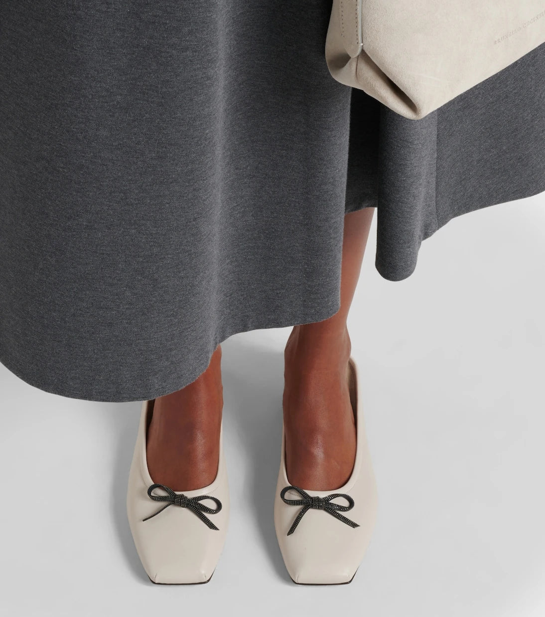Brunello Cucinelli - Monili leather mules