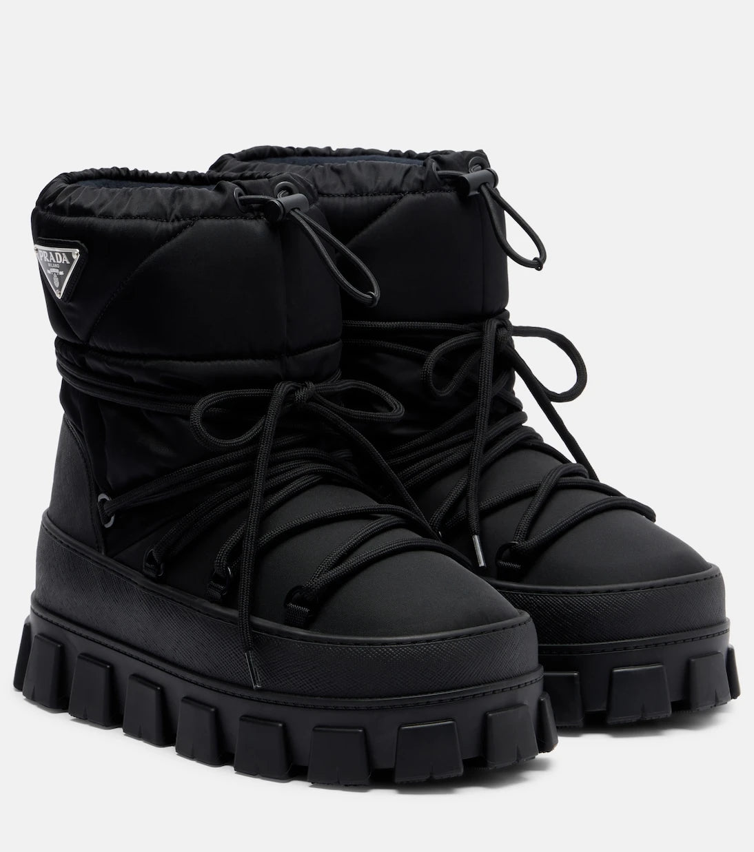 Prada - Re-Nylon gabardine snow boots