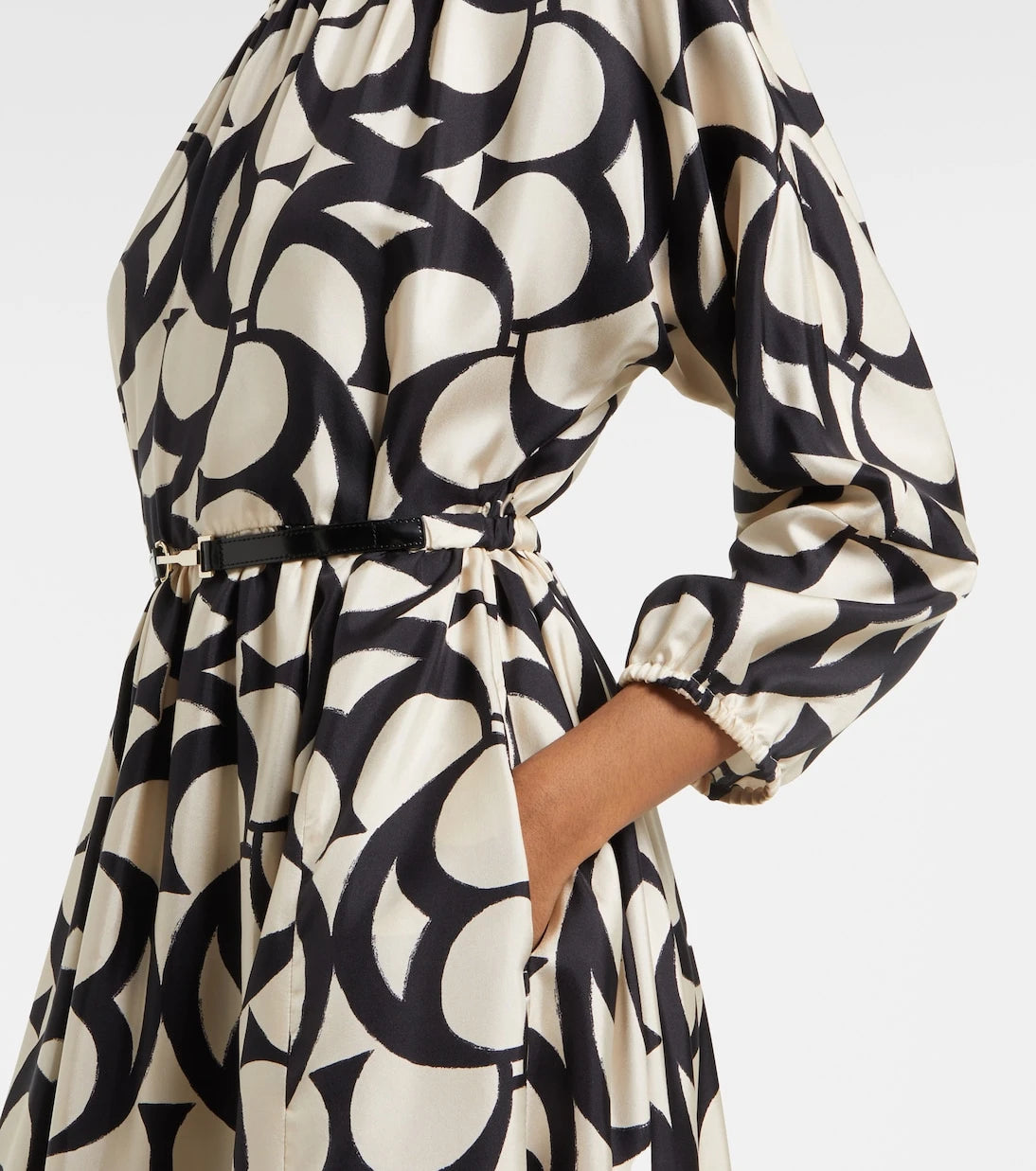 'S Max Mara - Nina silk twill maxi dress