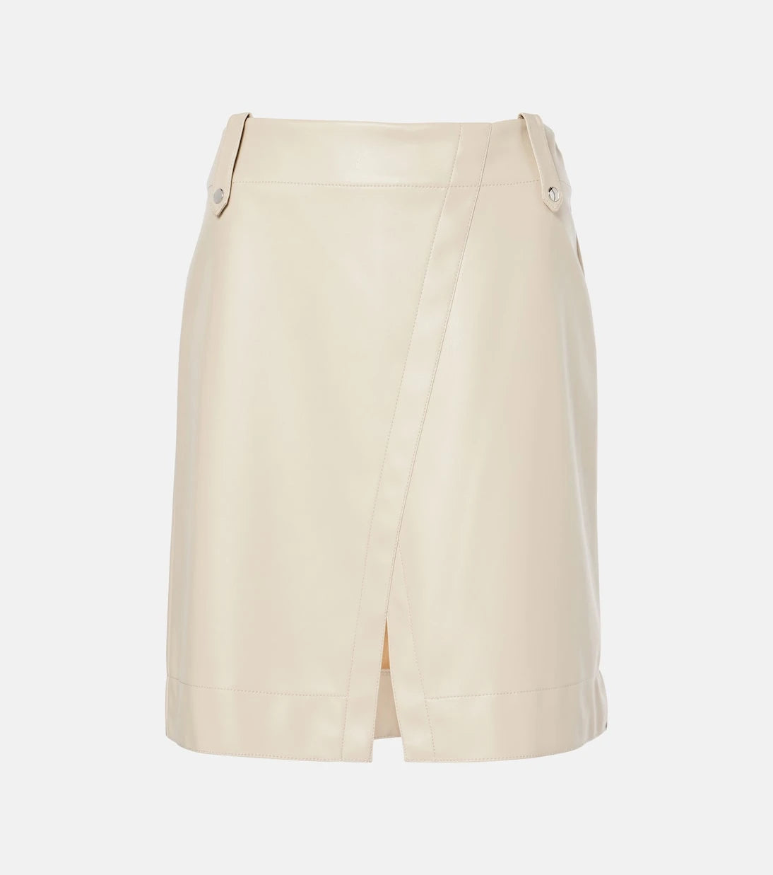 Max Mara - Leisure Aere coated jersey miniskirt