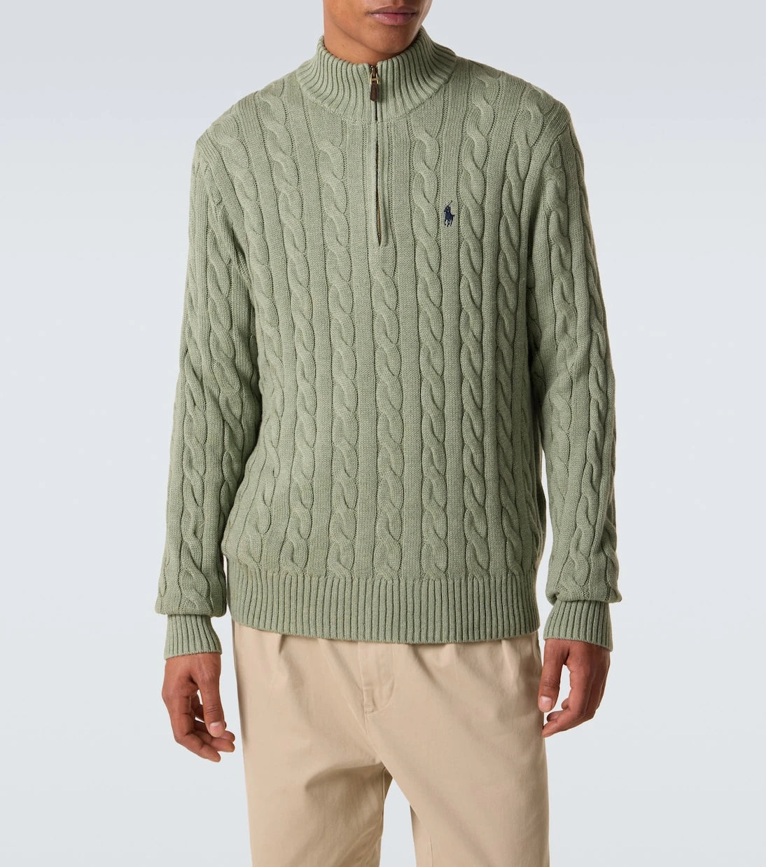 Polo Ralph Lauren - سترة قطنية بنقشة الكابل