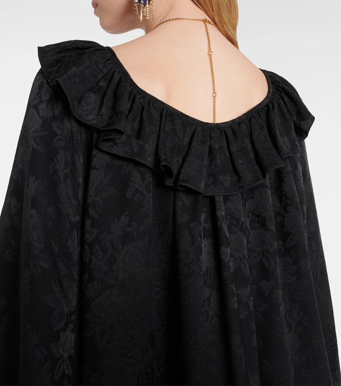 Chloé - Ruffled jacquard silk minidress