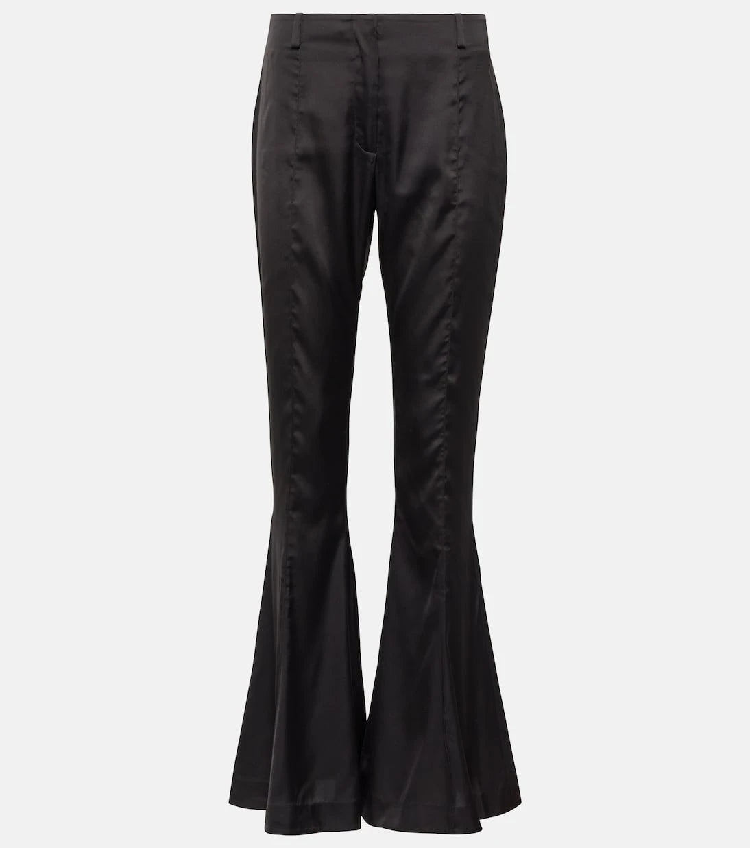 Acne Studios - Pippen high-rise satin flared pants