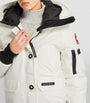 Canada Goose White Down-Filled Chilliwack Bomber Jacket