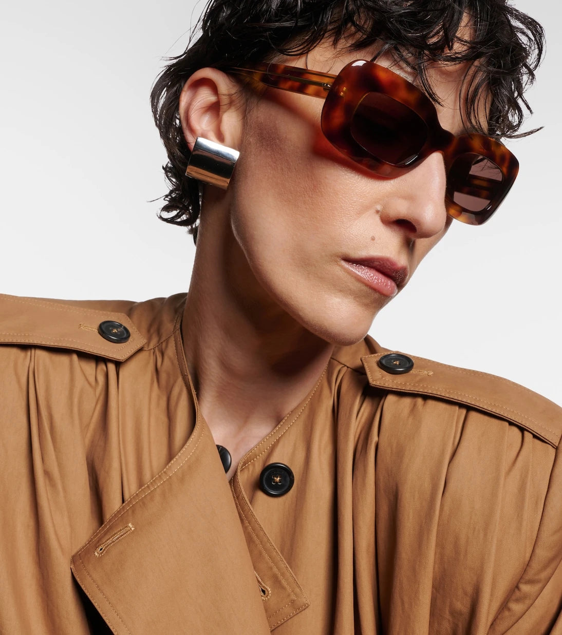 Khaite - x Oliver Peoples 1966C rectangular sunglasses