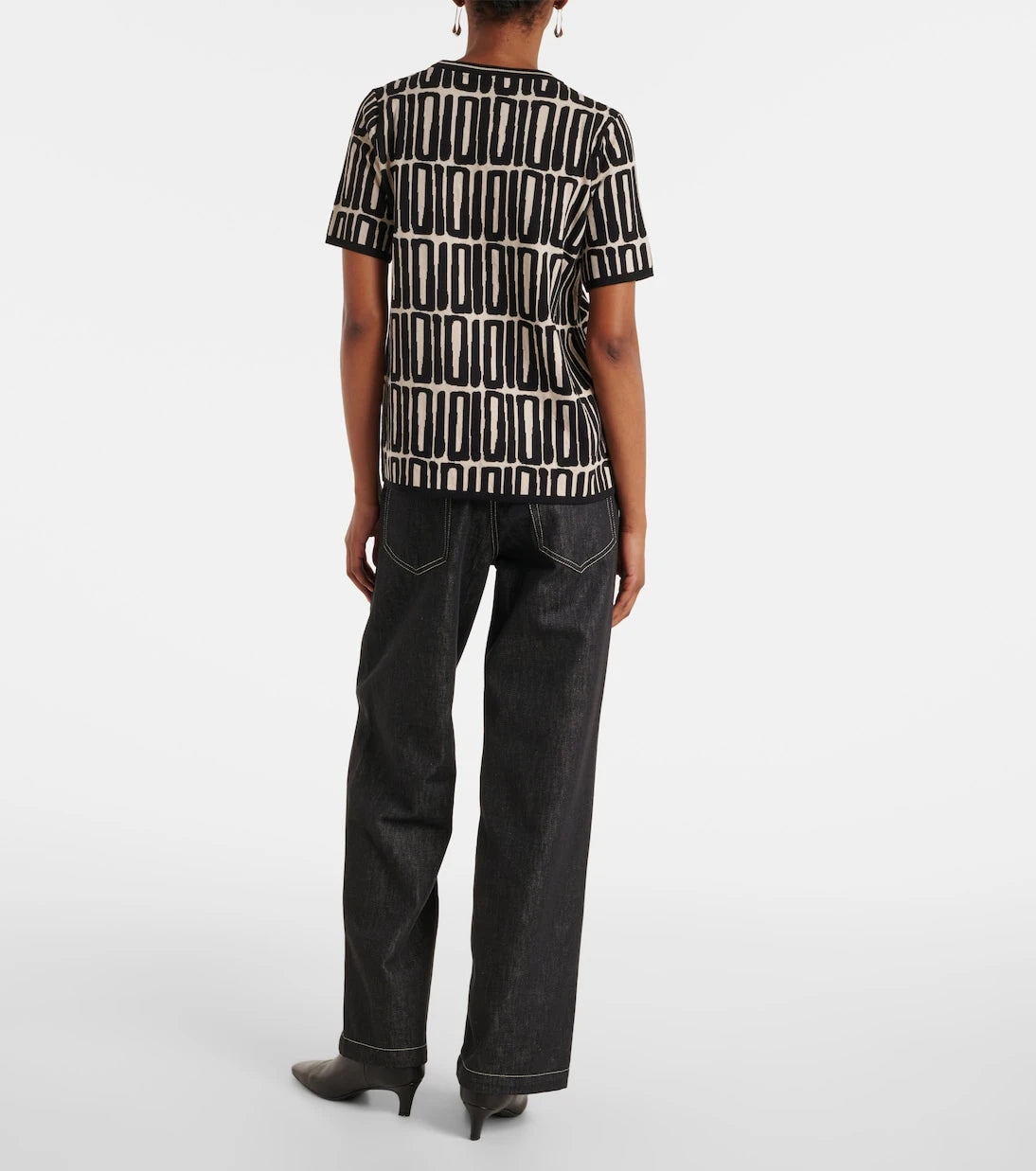 'S Max Mara - Ramo printed cotton top