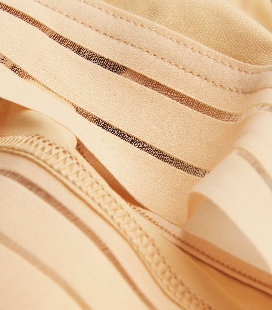 Maison Lejaby Beige Mesh-Insert Nufit Tanga