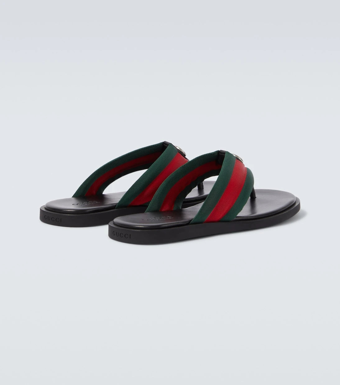 Gucci - GG Web Stripe slides