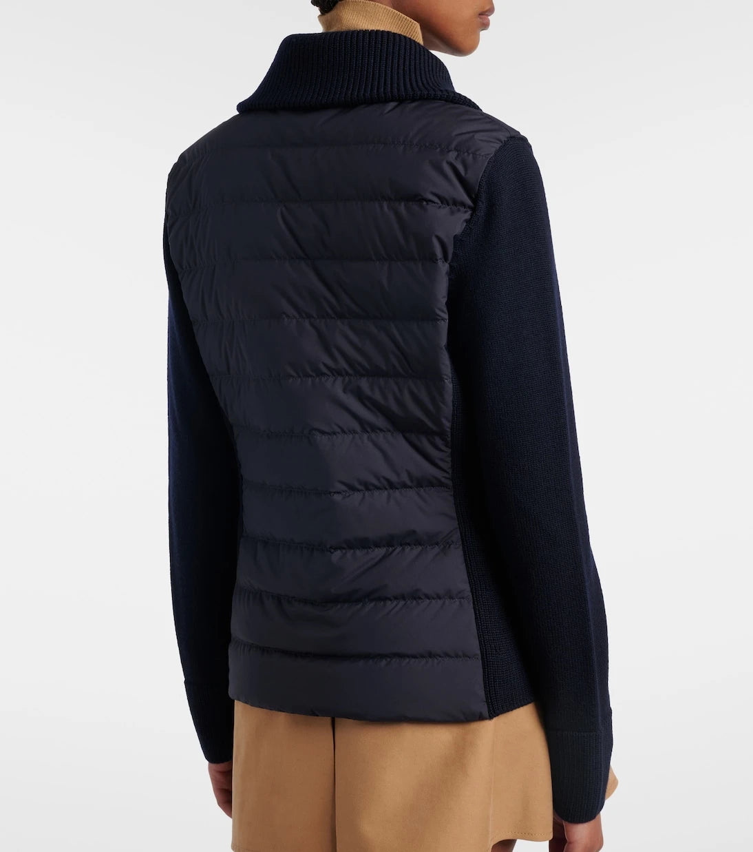 Moncler - Paneled quilted down jacket