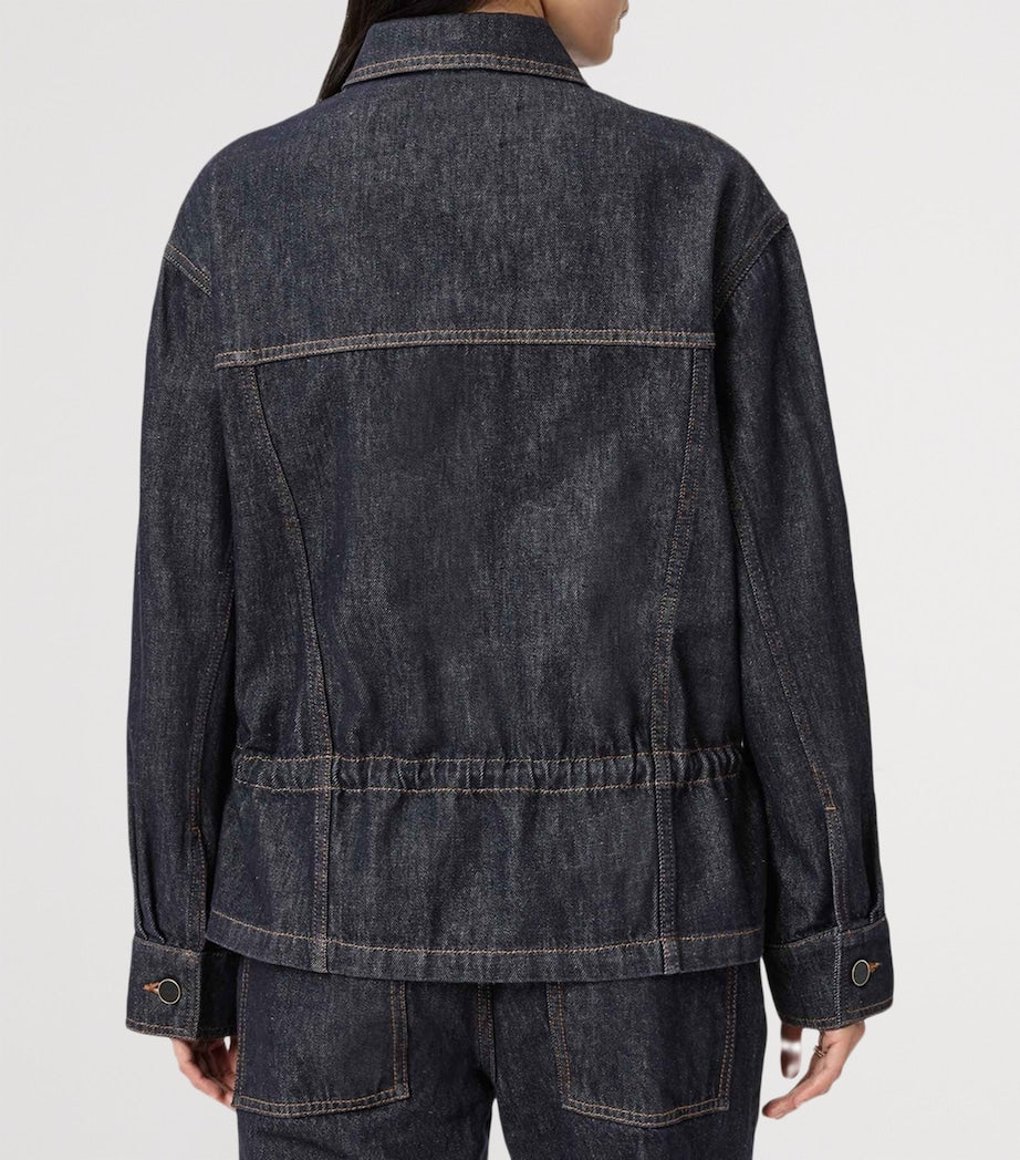 AllSaints Blue Organic Denim Denby Trucker Jacket