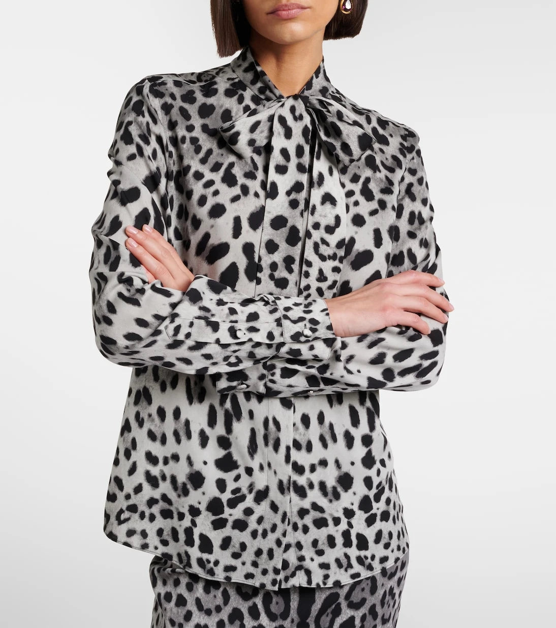 Dolce&Gabbana - Leopard-print silk-blend shirt