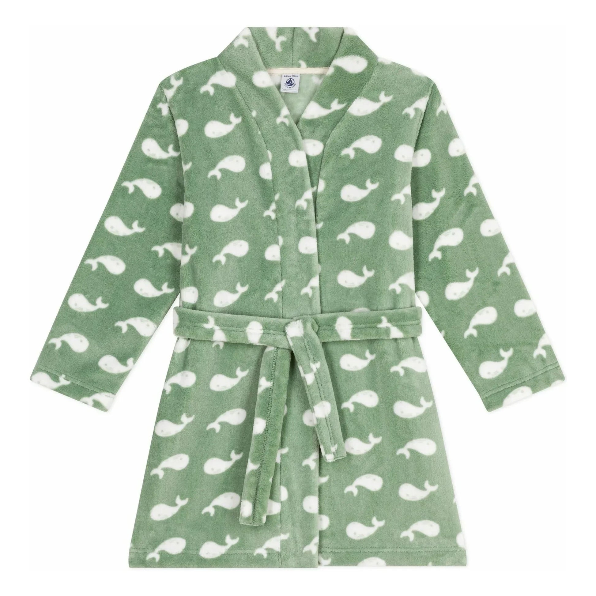Petit Bateau - Whale Bathrobe | Sage