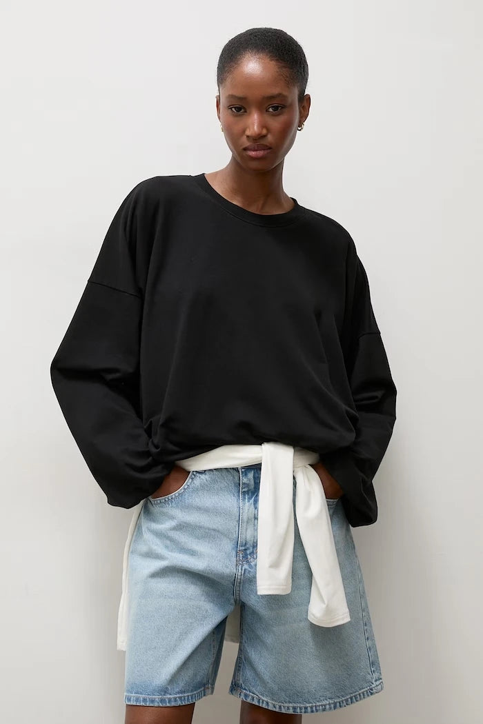 Pamuklu kadın sweatshirt
