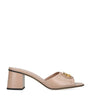 Valentino Garavani Nude Leather VLogo Mules 60