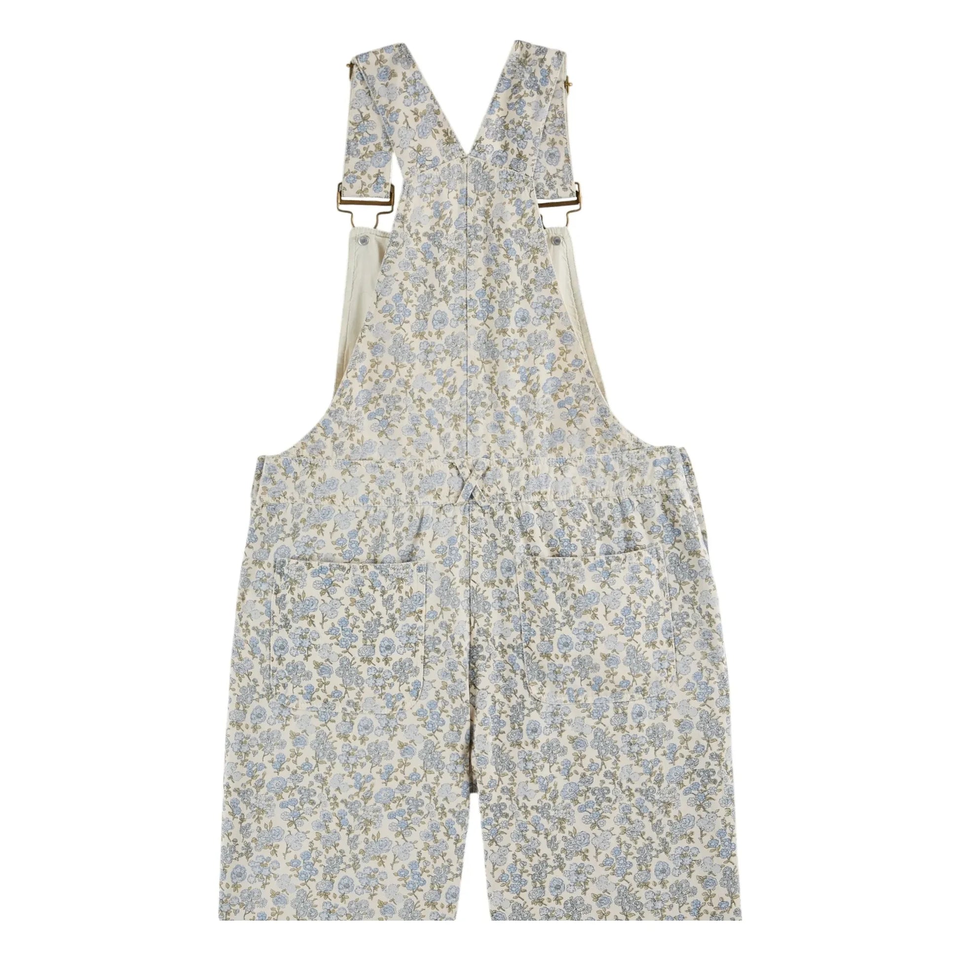 Emile et Ida - Cotton Flower Dungarees | Blue