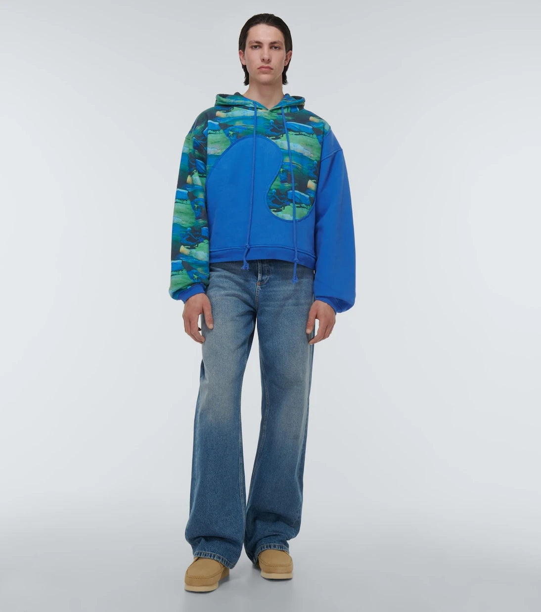 ERL - Printed cotton-blend hoodie
