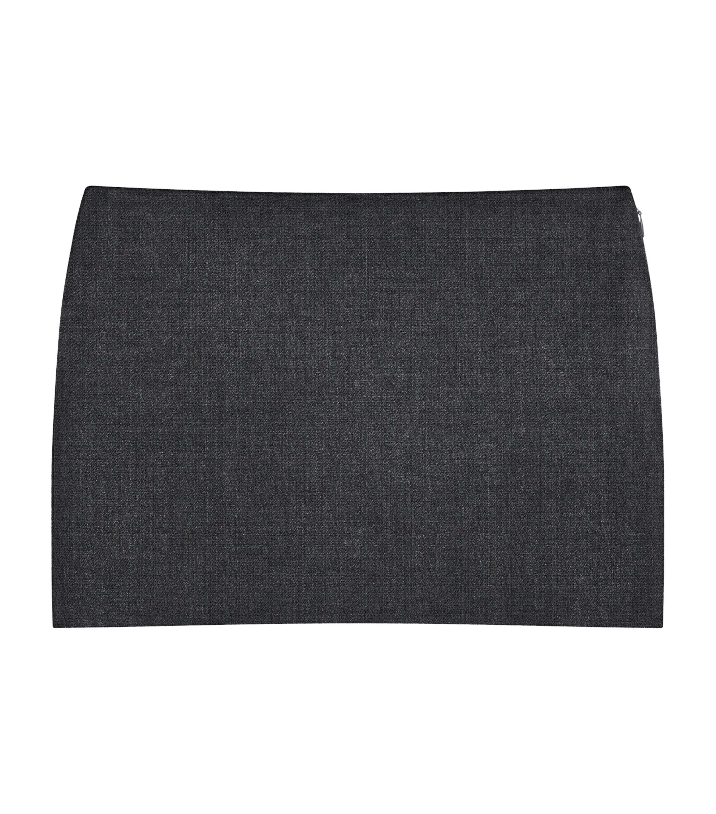 Givenchy Grey Wool Mini Skirt