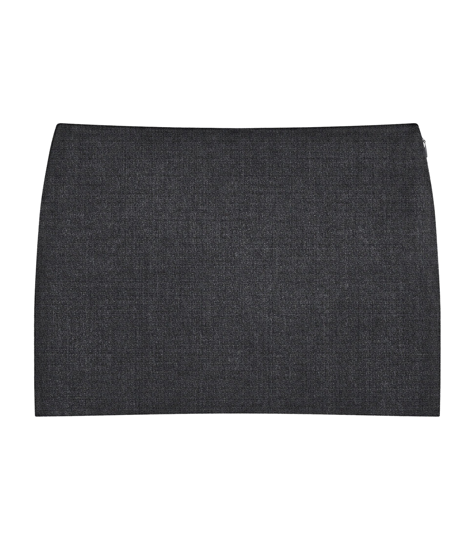 Givenchy Grey Wool Mini Skirt