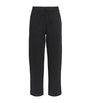 Black Jersey Drawstring Furio Trousers