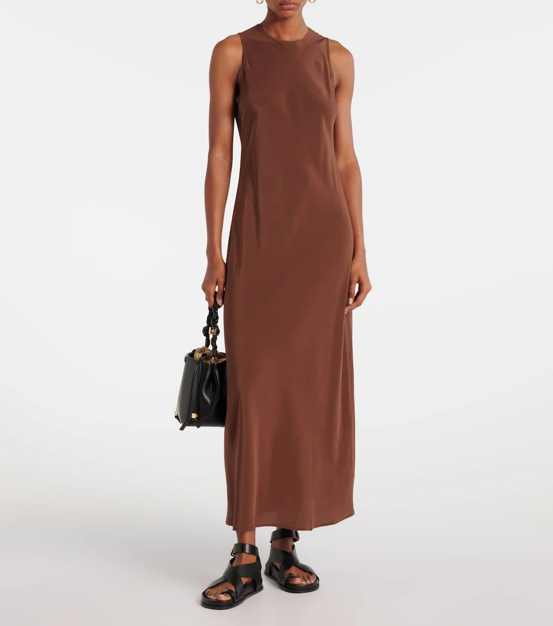 Asceno - Valencia silk crêpe maxi dress