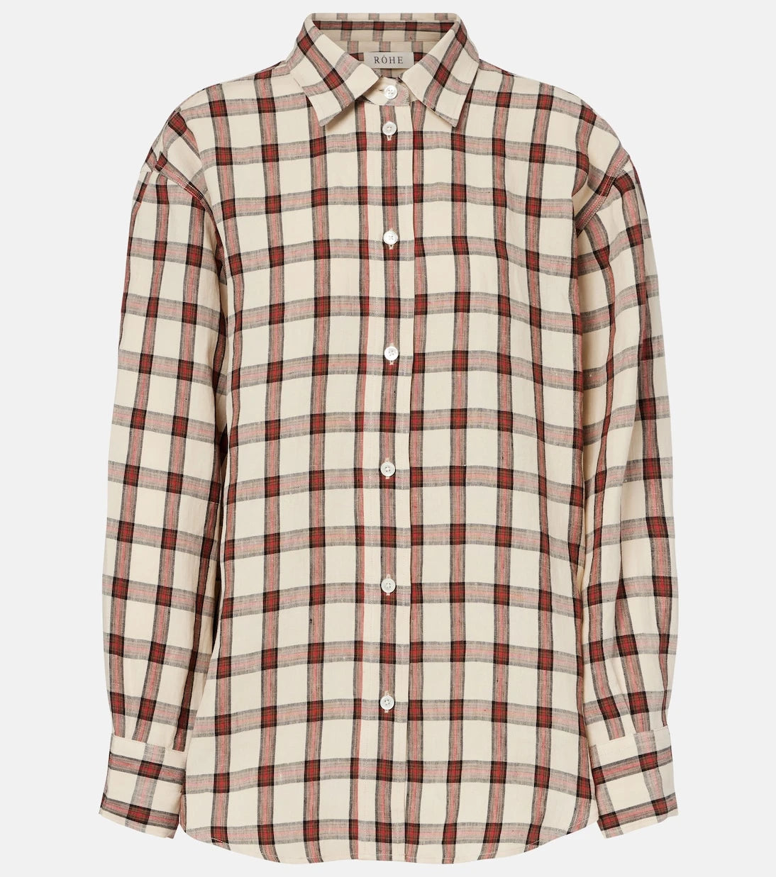 Róhe - Checked linen shirt