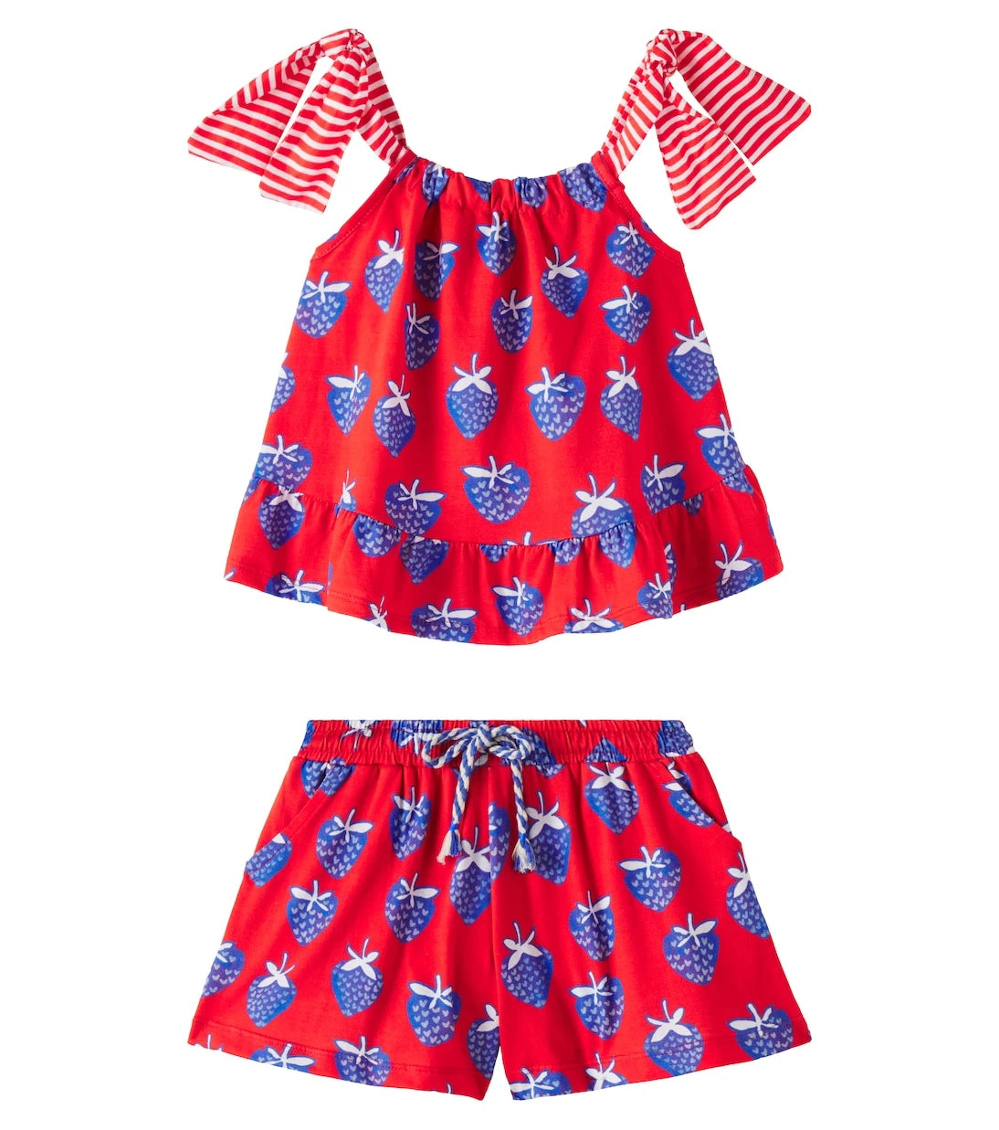 Fábula - Silvestre cotton top and shorts set