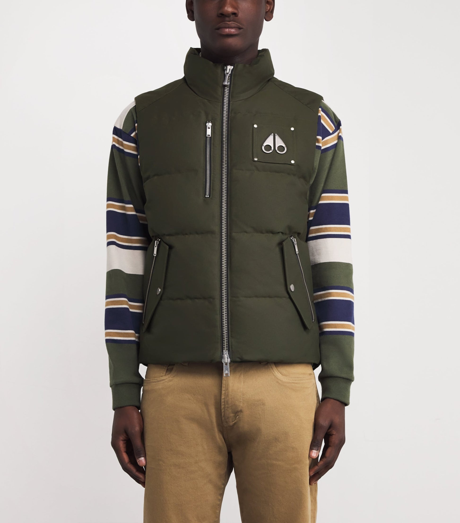 Green Cotton-Blend Down Westmount Gilet