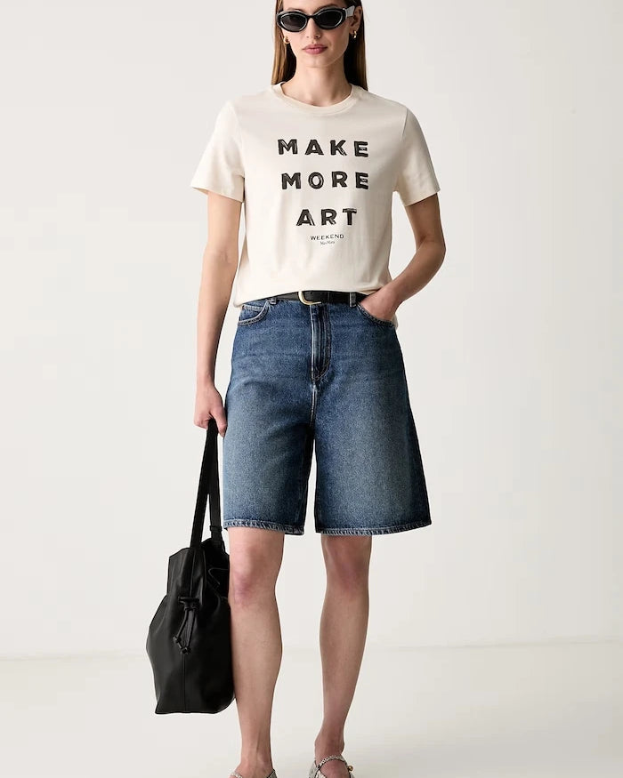 Weekend Max Mara Kadın Denim Kısa Şort WKDDONNOLA