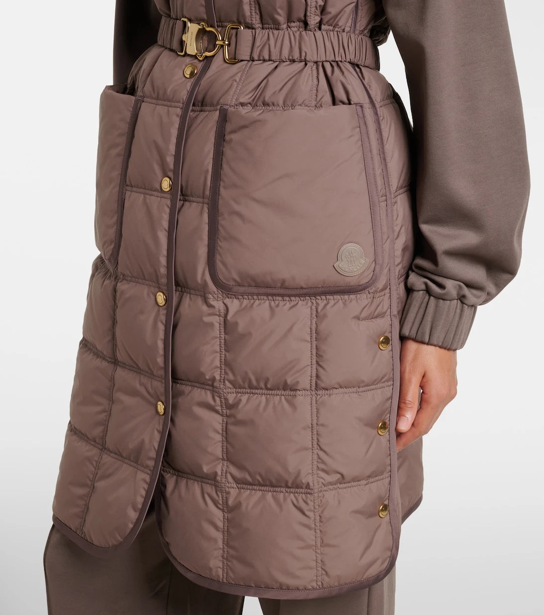 Moncler - Cygnette belted quilted down vest