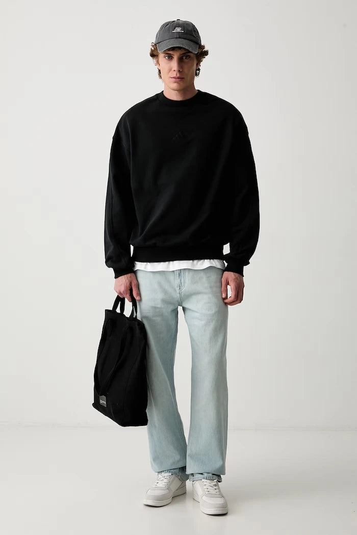 Pamuktan erkek adidas sweatshirt