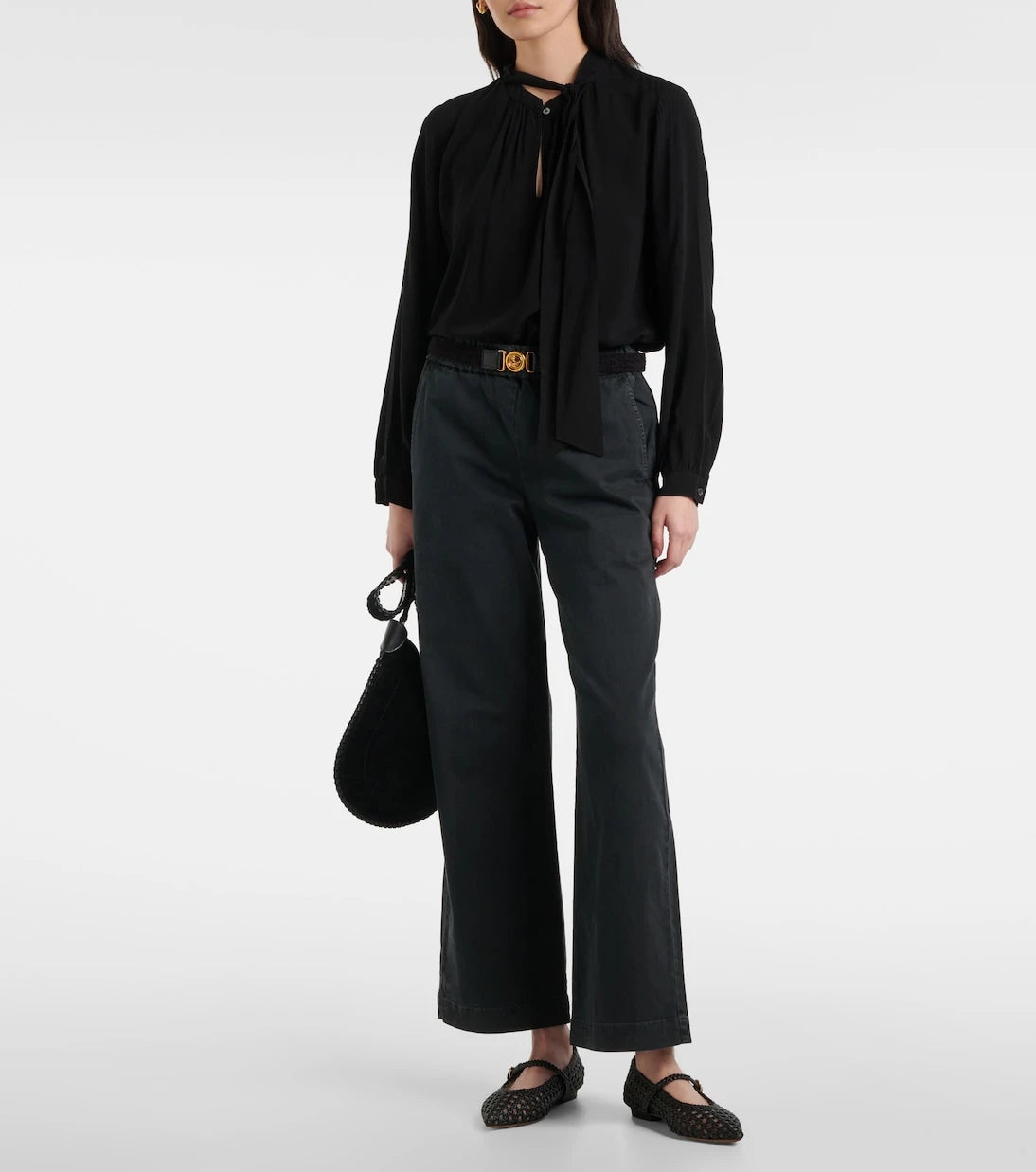 Velvet - Gabrielle draped rayon challis blouse
