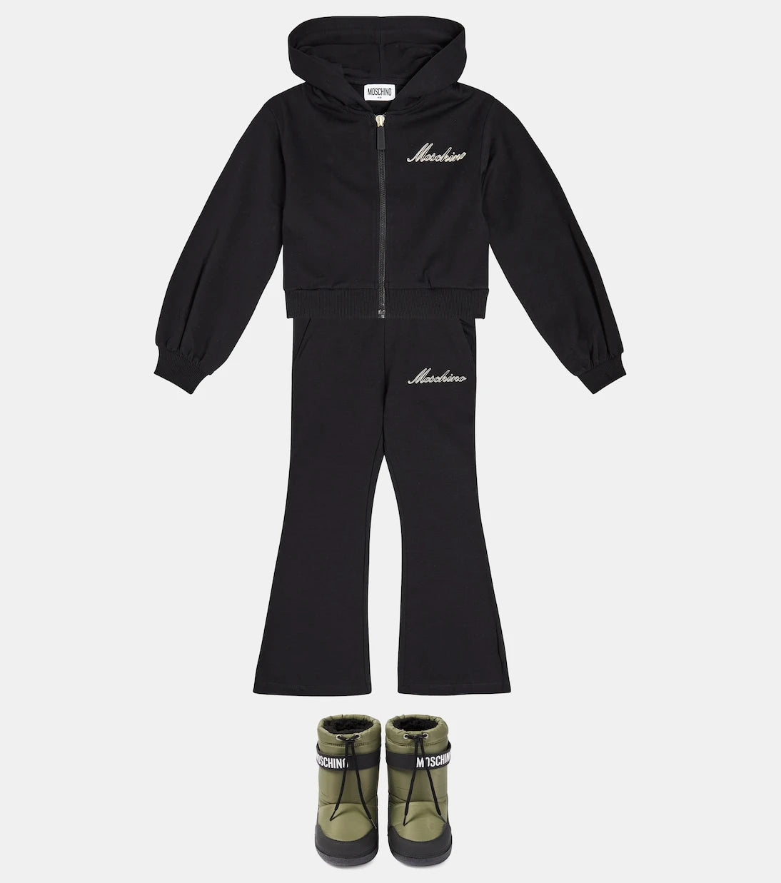 Moschino Kids - جزمة ثلج بشعار الماركة