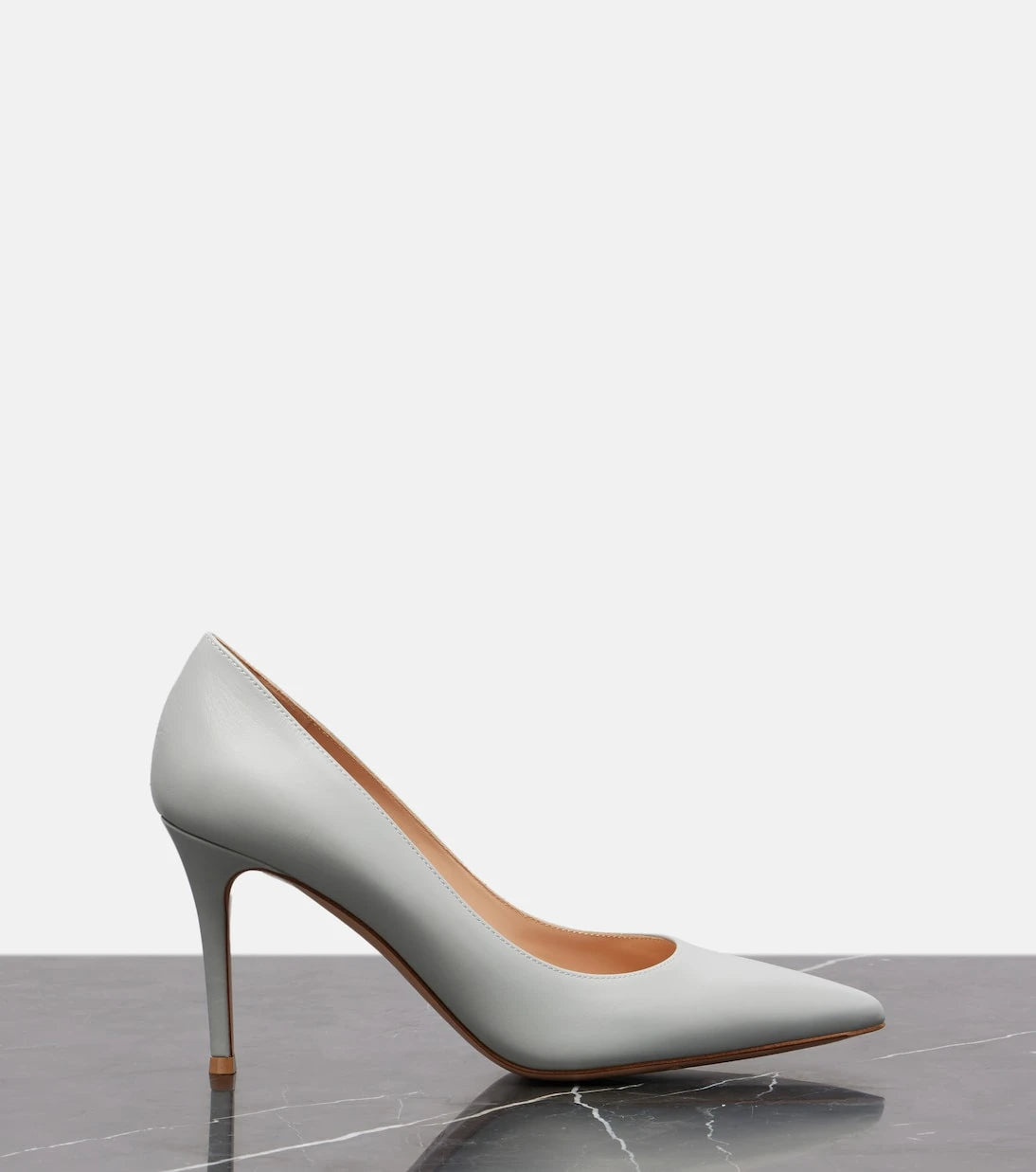 Gianvito Rossi - حذاء جيانفيتو 85 الجلدي بكعب عالٍ