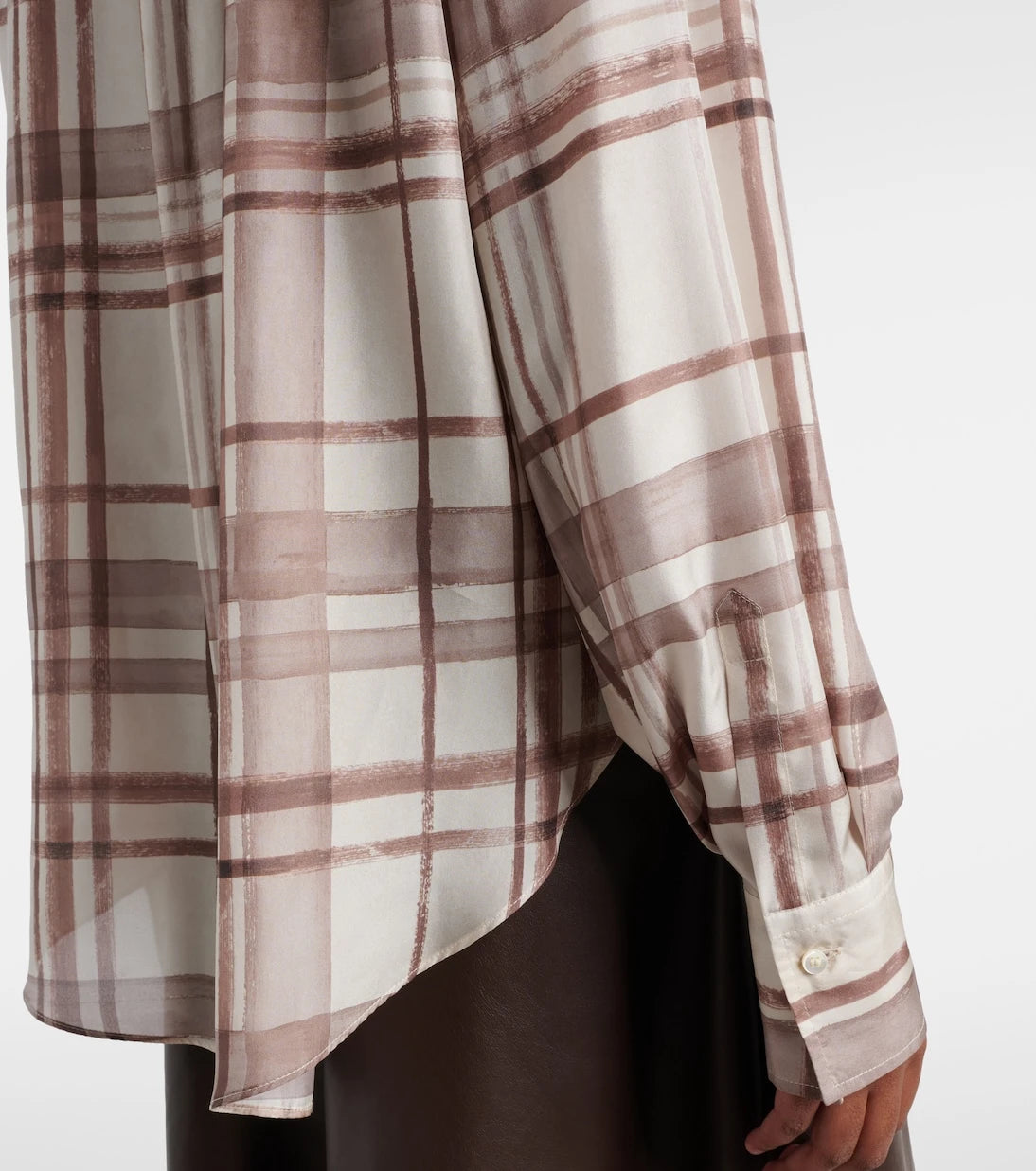 Brunello Cucinelli - Checked silk shirt