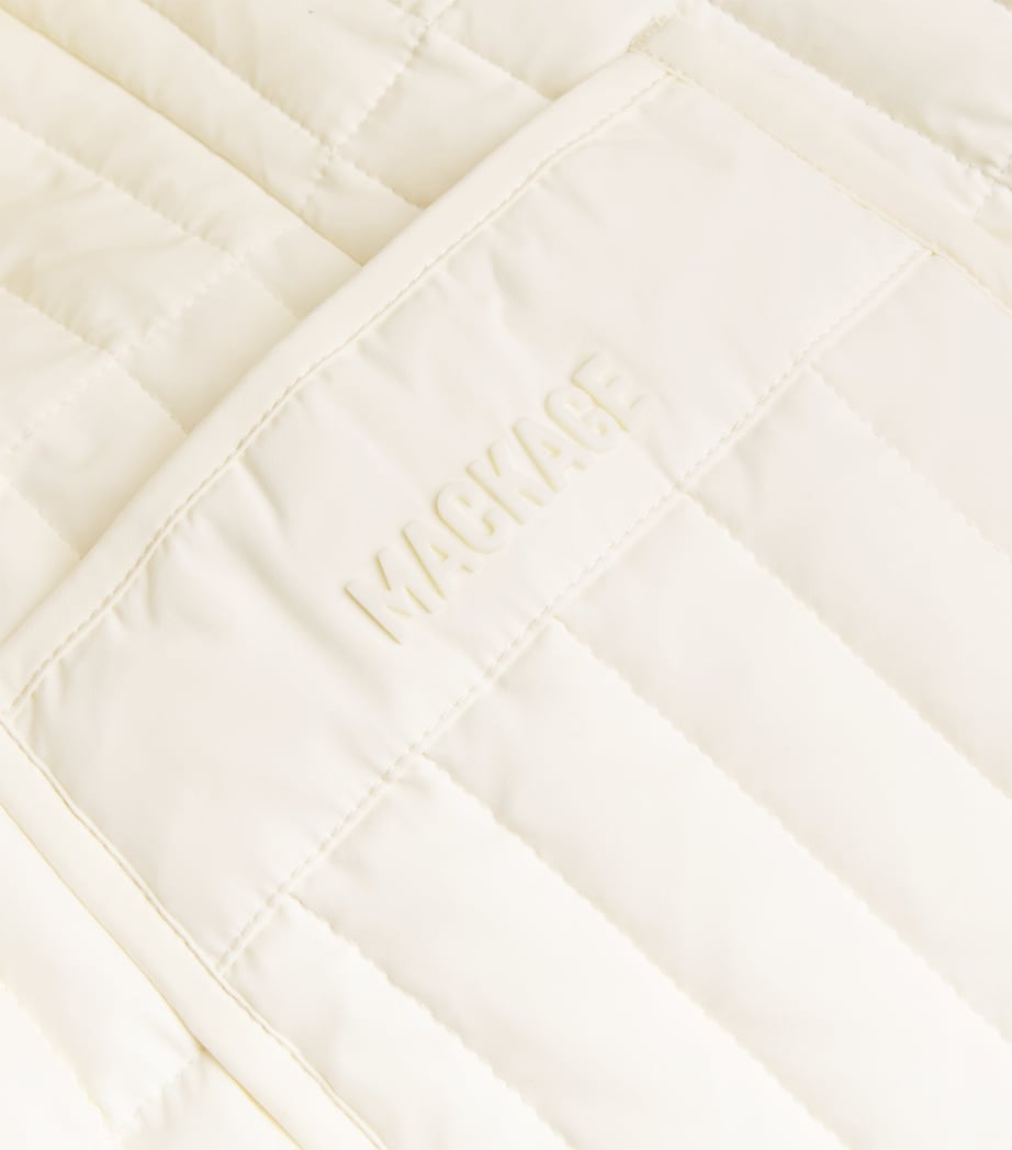 Ivory Quilted Helia Gilet