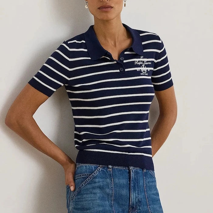 Тениска с яка Lauren Ralph Lauren