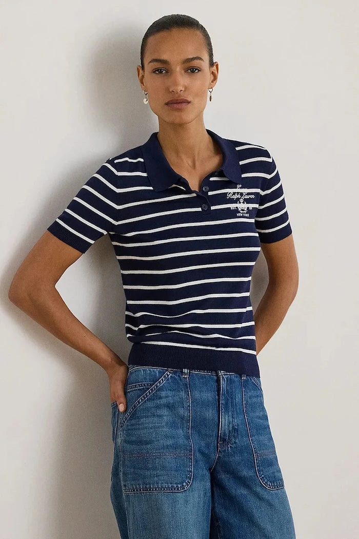 Тениска с яка Lauren Ralph Lauren